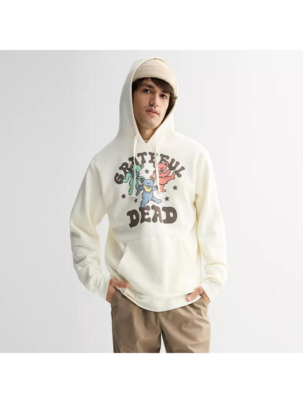 Grateful Dead Graphic Hoodie in Cream size XXL